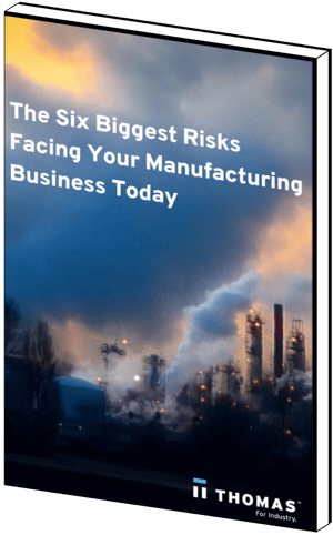 The Six Biggest Risks Facing Your Manufacturing Business Today eBook cover