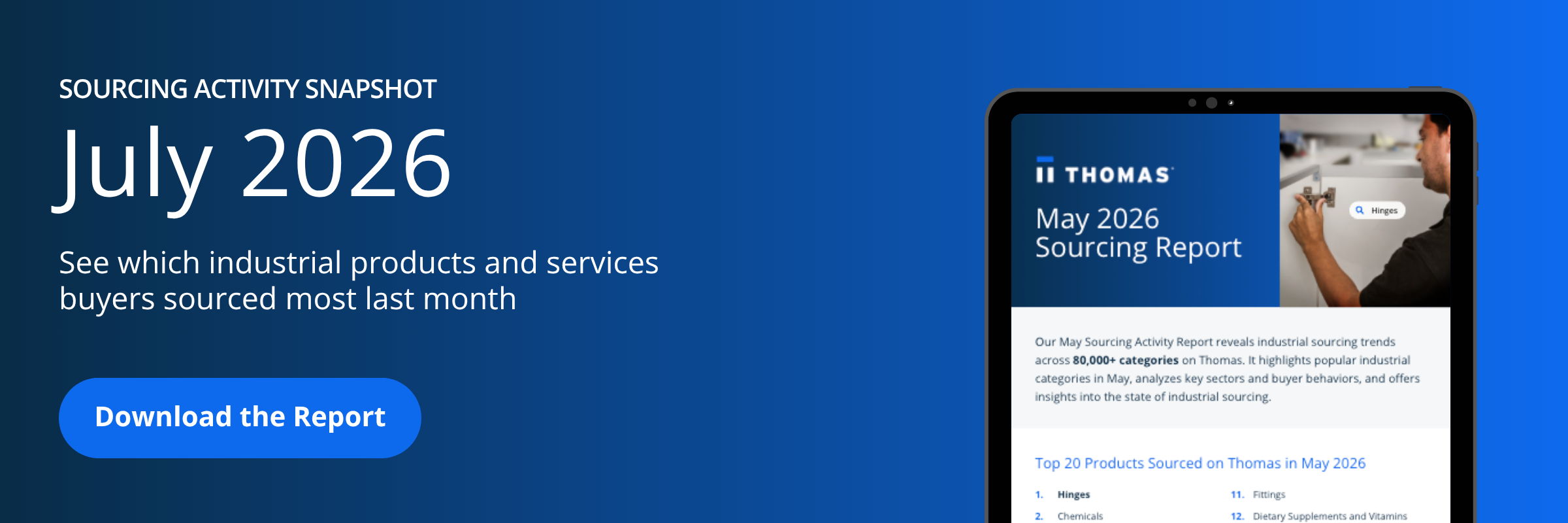 July 2026 Sourcing Report