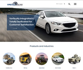 United Gear & Assembly, Inc. - Website design for OEMS